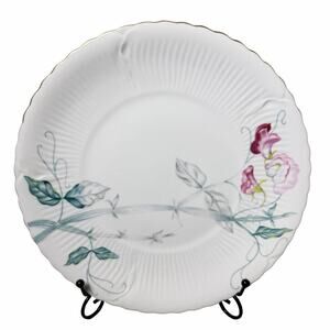 Vintage Gold China Sweet Pea Plate Floral Painted Made in Japan